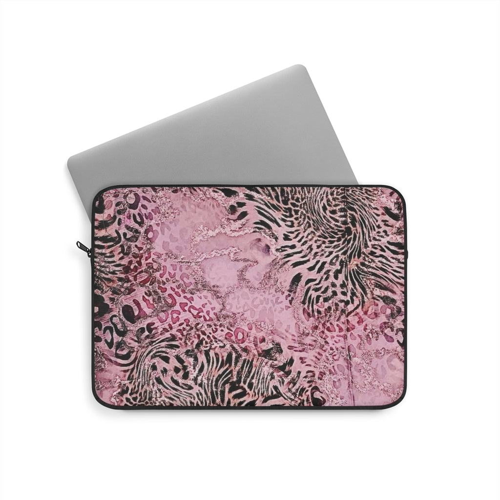 Bougie Leopard pink Laptop Sleeve