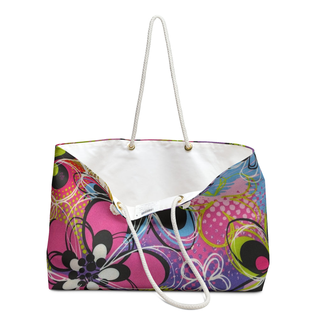 Flower lush travel tote