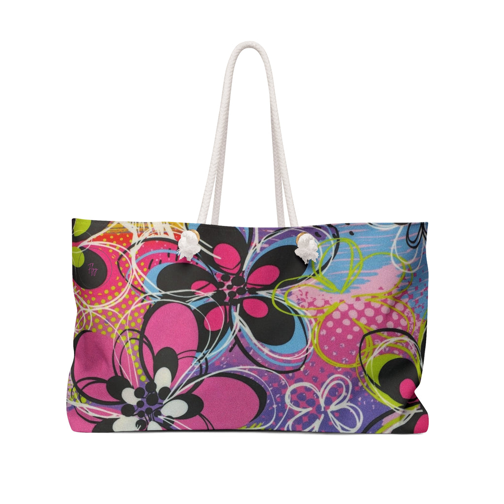 Flower lush travel tote
