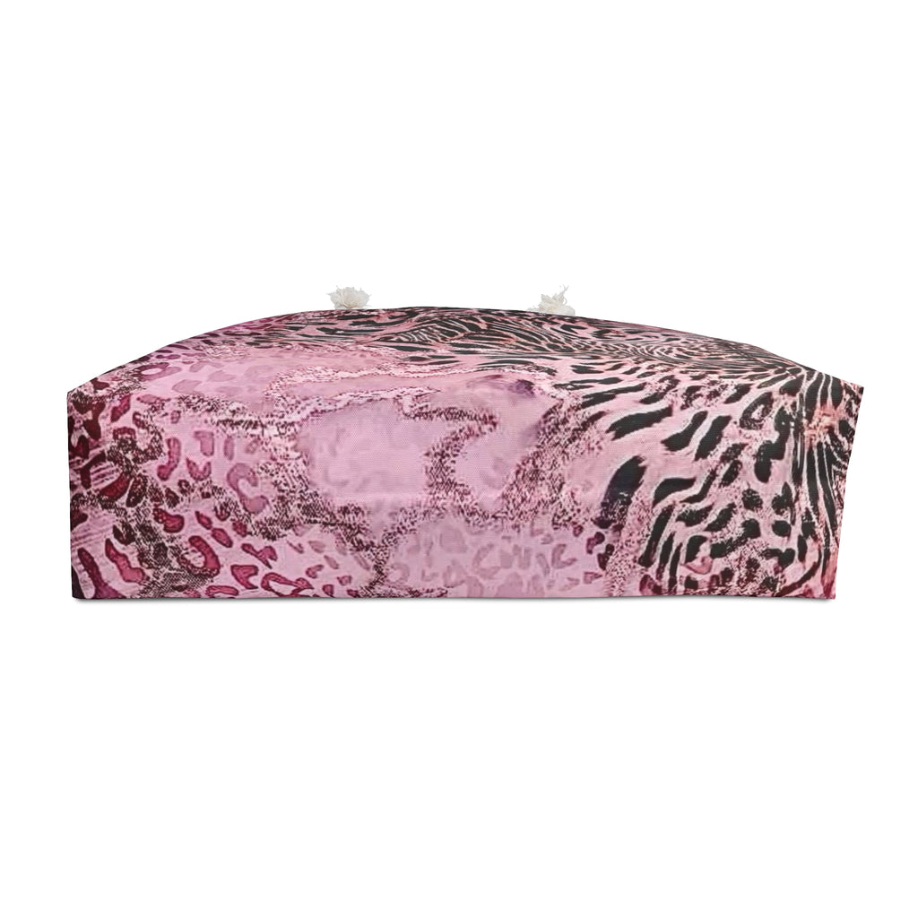 Bougie leopard pink travel tote